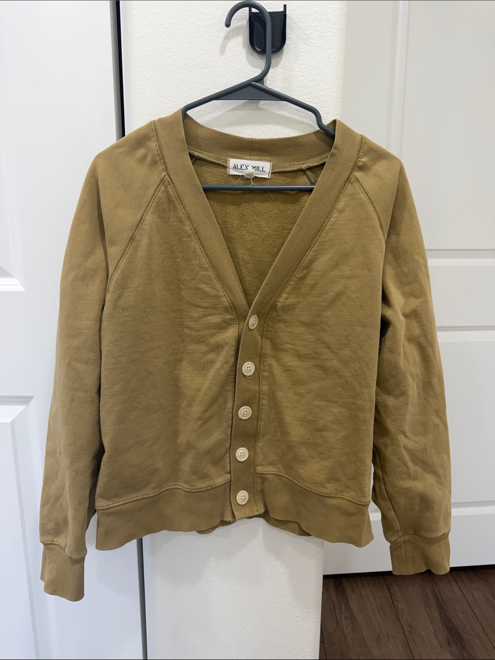 Alex Mill Olive-Toned Button Cardigan